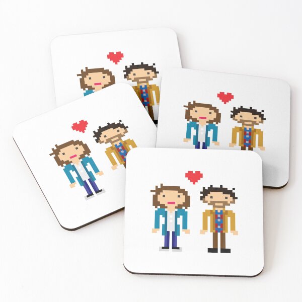 Item preview, Miranda & Gary pixel art designed and sold by alfrescotree.