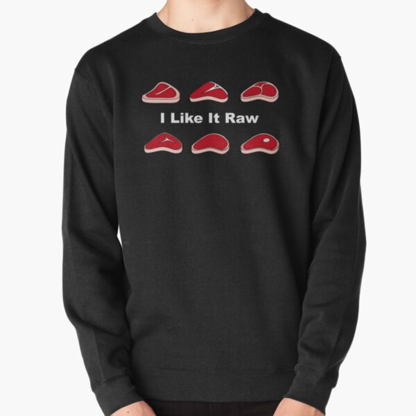 raw meat sweatshirt