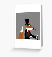 Sir Fox Greeting Card