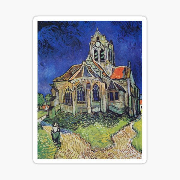 The Church at Auvers Sticker
