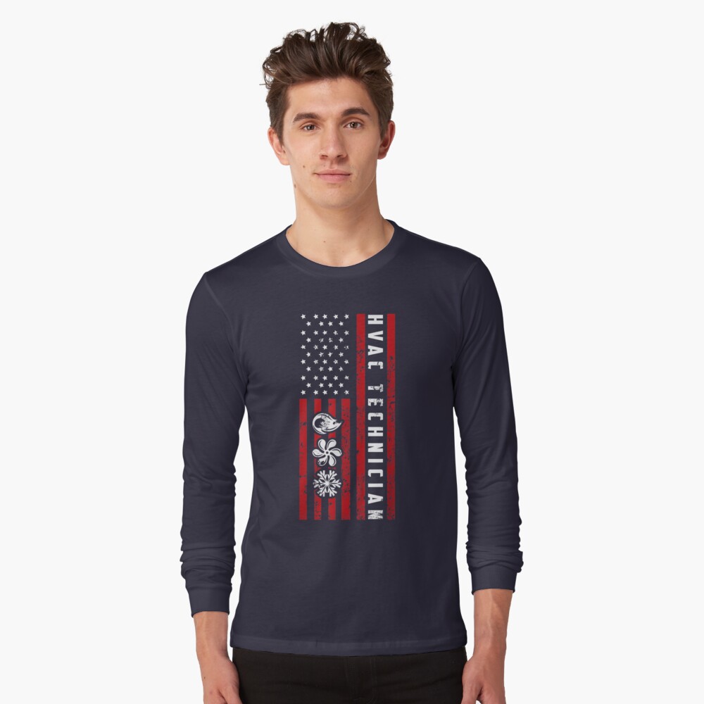 Personalized HVAC Long Sleeve T-Shirt