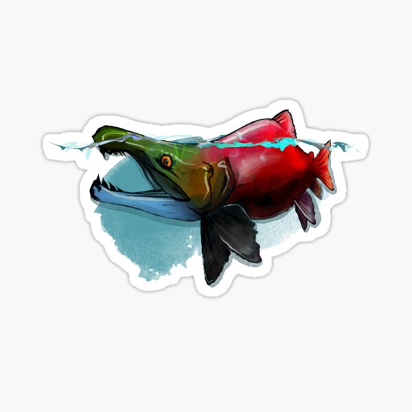 Vista previa del artículo con la obra «Sockeye malo», diseñado y vendido por MikaelJenei.