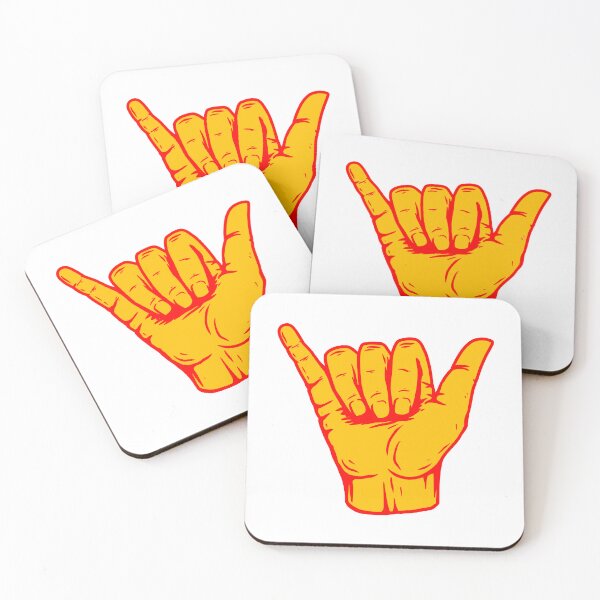 Item preview, Orange Red Hang Loose Shaka designed and sold by EpicCreation.