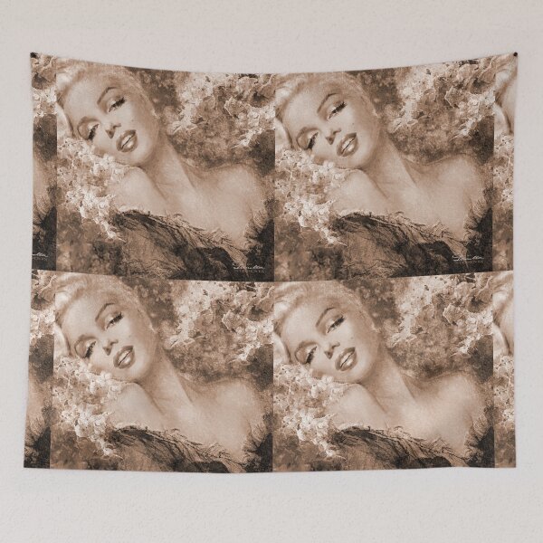 Item preview, Marilyn Cherry Blossoms Sepia designed and sold by TheoDanella.