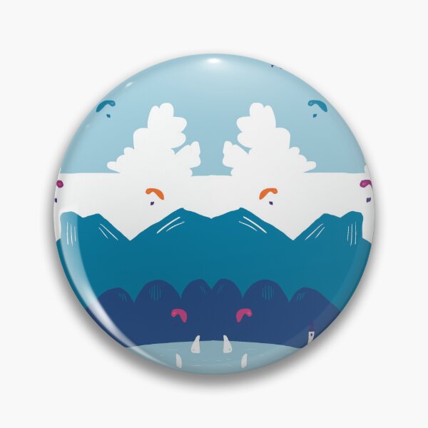 Item preview, mountain view blue designed and sold by NitArtCafe.