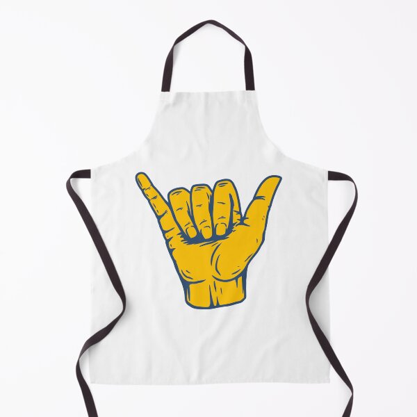 Item preview, Blue Outline Yellow Hang Loose Shaka designed and sold by EpicCreation.