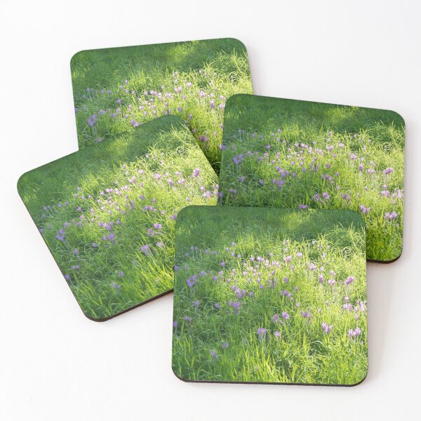 Item preview, Meadow Abundance - Delicate Crocuses and Grass Blades in the Sunshine designed and sold by Georgia Mizuleva.