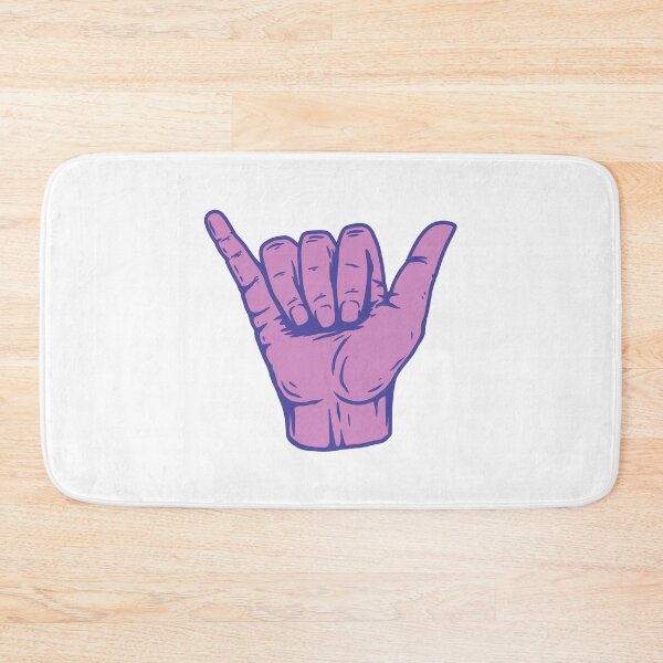 Item preview, Blue Outline Purple Hang Loose Shaka designed and sold by EpicCreation.