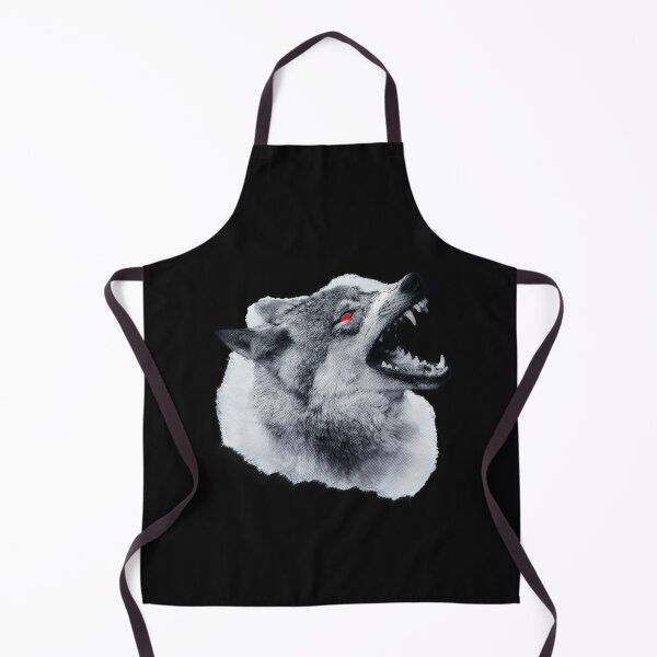 Item preview, Warning: Big Bad Wolf. Scary Wolf With Red Eyes designed and sold by Rebel-Design.