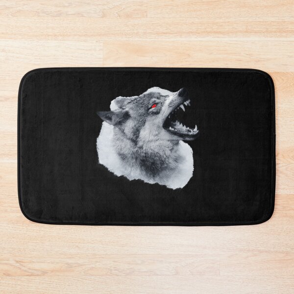 Item preview, Warning: Big Bad Wolf. Scary Wolf With Red Eyes designed and sold by Rebel-Design.