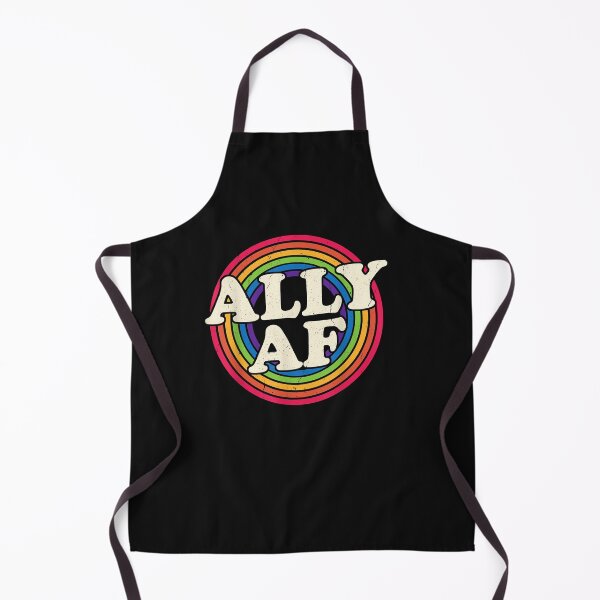 Item preview, Ally AF - Gay Pride Month Shirt - LGBT Rainbow designed and sold by ArthurClaessens.