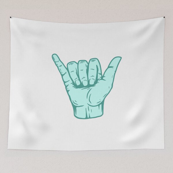 Item preview, Sea Green Hang Loose Shaka designed and sold by EpicCreation.