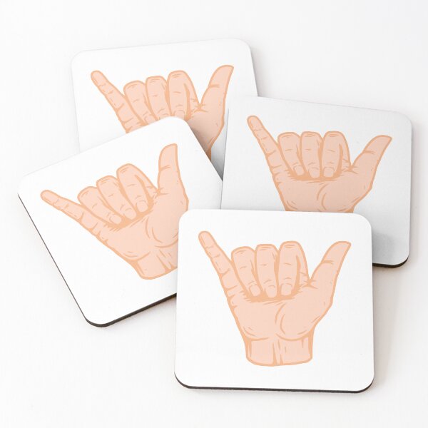 Item preview, Pastel Orange Hang Loose Shaka designed and sold by EpicCreation.