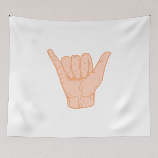 Item preview, Pastel Orange Hang Loose Shaka designed and sold by EpicCreation.