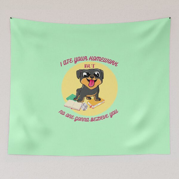 Item preview, Funny dog meme for dog lovers | School homework meme designed and sold by JJMasters.