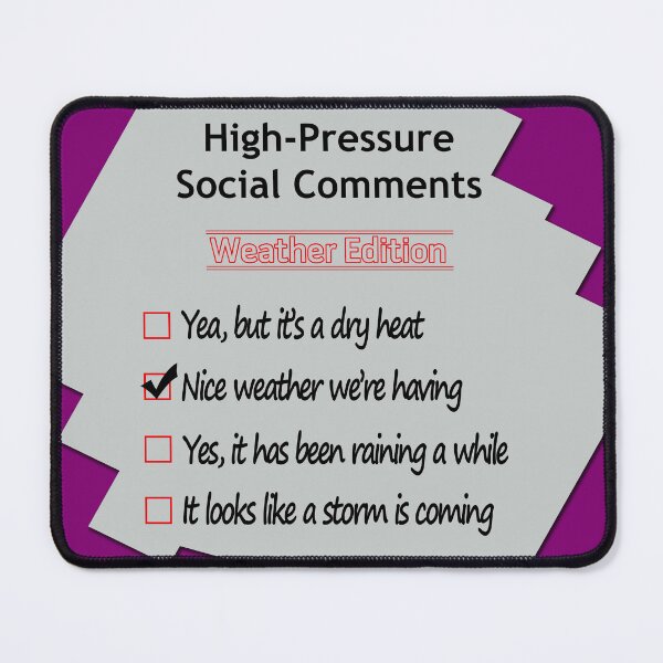 Item preview, High-Pressure Conversations No 2 Purple designed and sold by Fun Funky Designs.