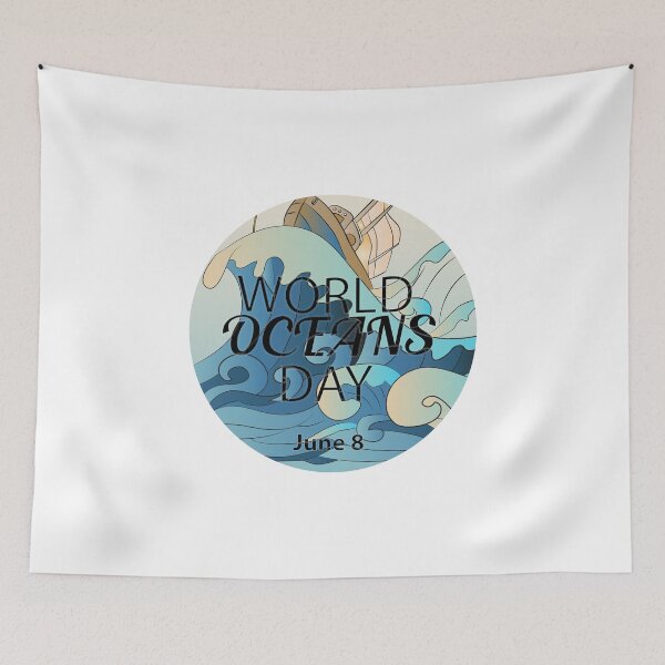 Item preview, World Oceans Day Sign designed and sold by karyalangit.
