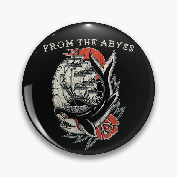Item preview, From the Abyss, Neo Traditional, Old School Ship & Shark, Nautical Tattoo Design designed and sold by Proverbial Wisdom Design.