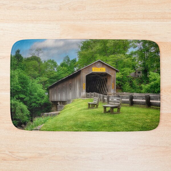 Item preview, Creek Road Covered Bridge - Conneaut, Ohio designed and sold by Kathy Weaver.