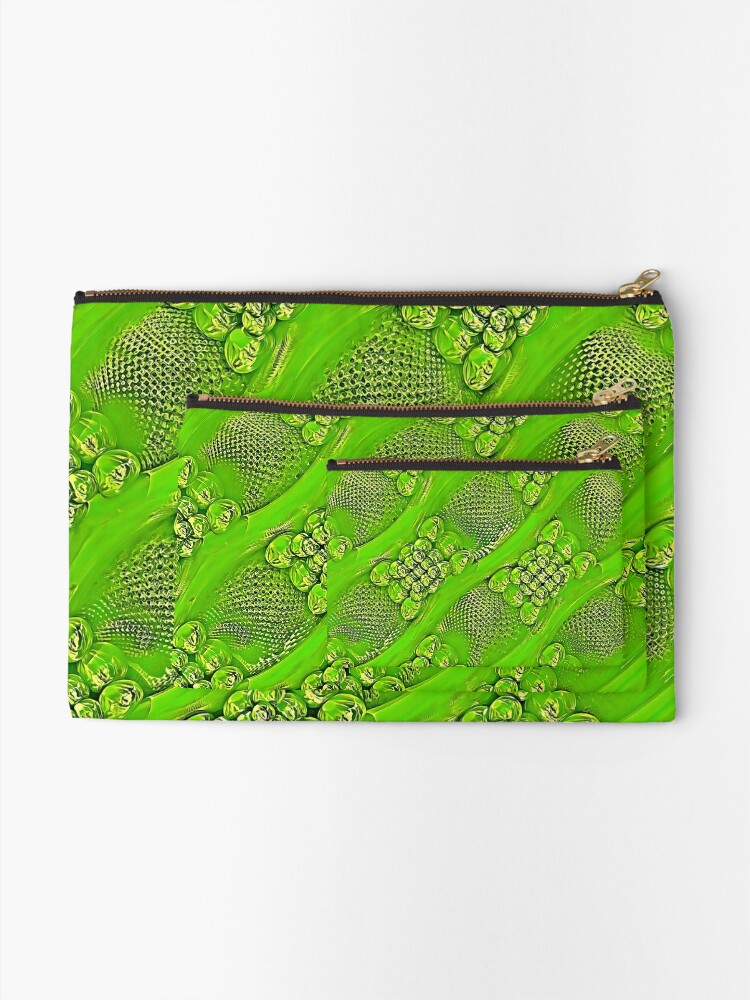 Alternate view of Golden green Zipper Pouch