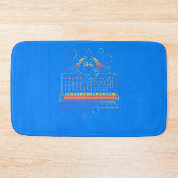 Item preview, Synthwave Cat On Synthesizer Essential T-Shirt designed and sold by JosefBelien.