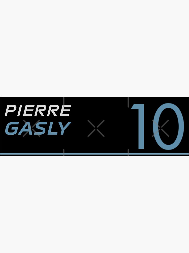 "Formula 1 2022 Pierre Gasly Number 10 New TV Graphics" Sticker by