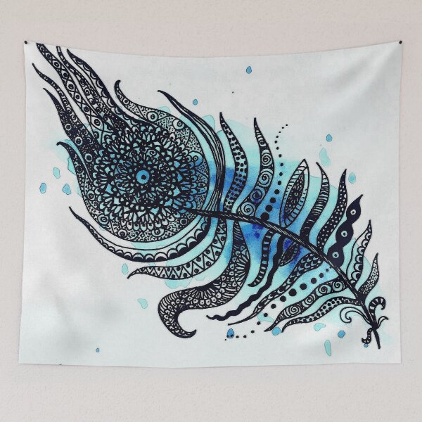 Item preview, MANDALA PEACOCK FEATHER designed and sold by JESS-HILL.