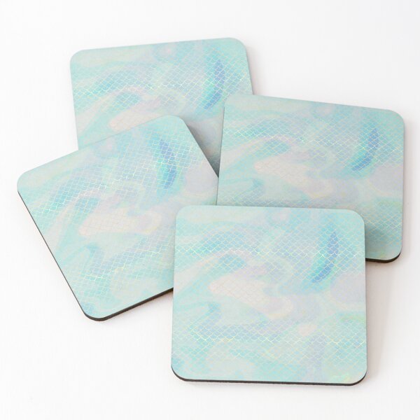 Item preview, Muted Abstract Blue Mermaid Scale Pattern designed and sold by Saanis.