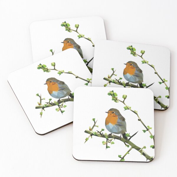 Item preview, Robin bird lowpoly transparent looking to the left designed and sold by xP42.