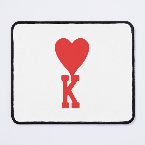 Item preview, personalize K Name Love Heart Print, Hoodie Love, Birthday gift, Branded Love heart, Alphabet Brand Love designed and sold by re-make-.