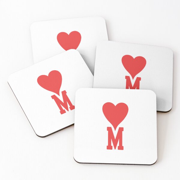 Item preview, personalize M Name Love Heart Print, Hoodie Love, Birthday gift, Branded Love heart, Alphabet Brand Love designed and sold by re-make-.