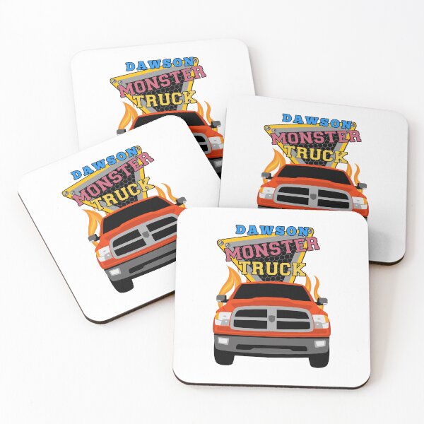 Item preview, Dawson name with monster truck designed and sold by VINOSILVER.