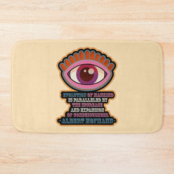 Item preview, Albert Hofmann - Trip Style (Eye Version) - colorful illustration - “Evolution of mankind is paralleled by the increase and expansion of consciousness.” designed and sold by Boogosh.