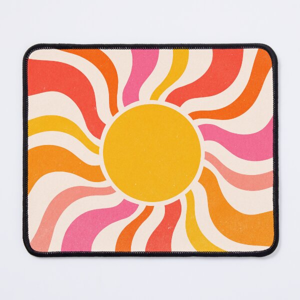 Item preview, Sun Retro 70s Colorful Orange Pink Sunrays designed and sold by trajeado14.