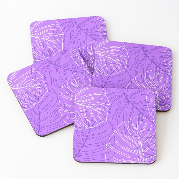 Item preview, Minimalistic Monstera Leaves Pattern Orchid Purple designed and sold by GraphicsClub.