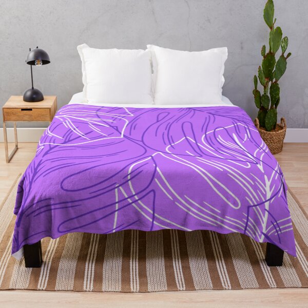 Item preview, Minimalistic Monstera Leaves Pattern Orchid Purple designed and sold by GraphicsClub.