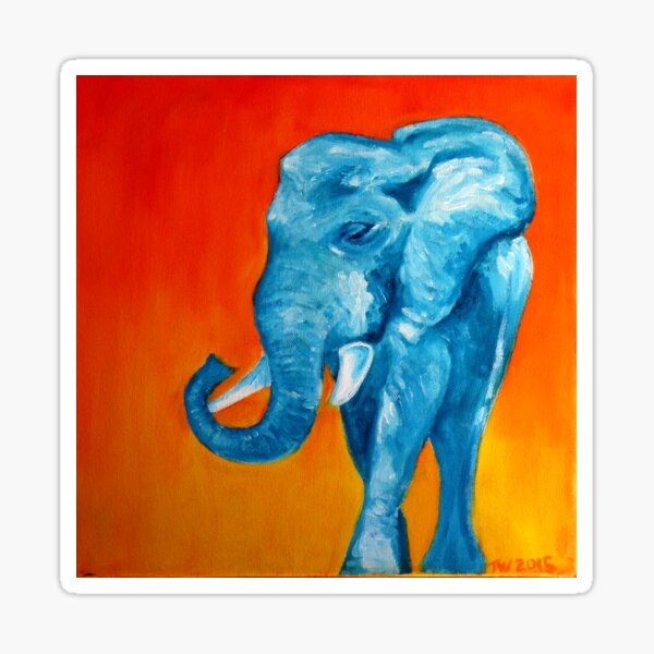 Bright Elephant Sticker