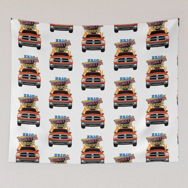 Item preview, Eric name with monster truck designed and sold by VINOSILVER.