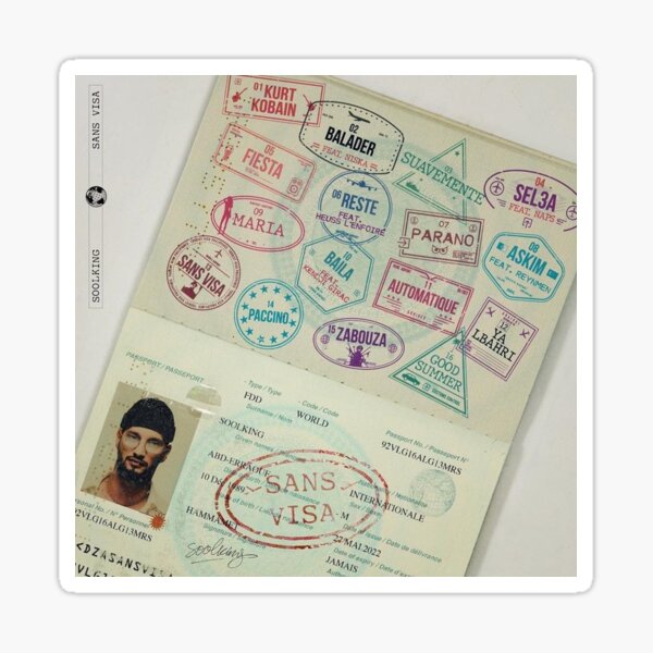 SOOLKING SANS VISA Sticker