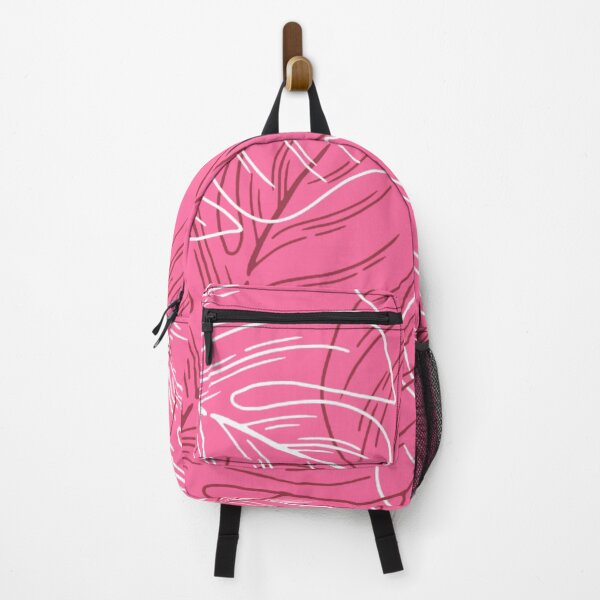 Item preview, Minimalistic Monstera Leaves Pattern Pink designed and sold by GraphicsClub.