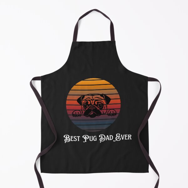 Item preview, Best Pug Dad Ever. Retro sunset pug design. Vintage sunset pug design. designed and sold by Doggymadness.