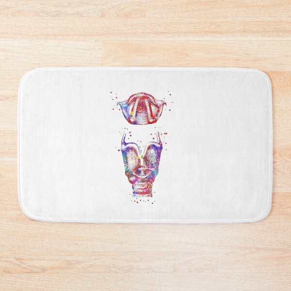 Item preview, Larynx, larynx and vocal cord, watercolor larynx, mouth anatomy designed and sold by Rosaliartbook.