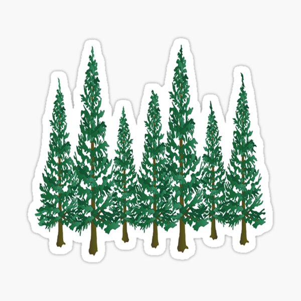 Into the Pines Sticker for Sale by NINUNO