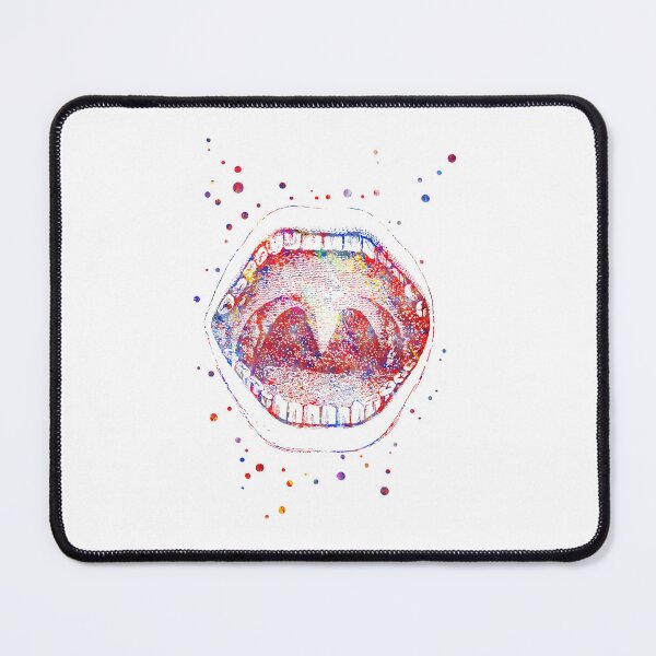 Item preview, Mouth, mouth anatomy, human mouth, watercolor mouth designed and sold by Rosaliartbook.