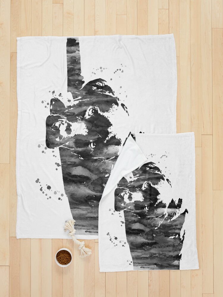 Alternate view of Labrador, Labrador art, retriever, watercolor Labrador Pet Blanket