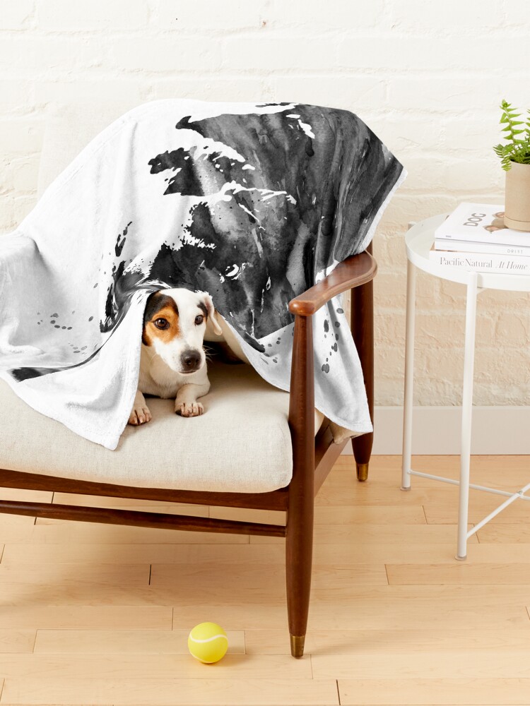 Alternate view of Labrador, Labrador art, retriever, watercolor Labrador Pet Blanket