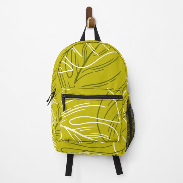 Item preview, Minimalistic Monstera Leaves Pattern Dark Shade Yellow designed and sold by GraphicsClub.