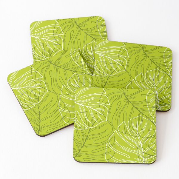 Item preview, Minimalistic Monstera Leaves Pattern on Olive-green designed and sold by GraphicsClub.