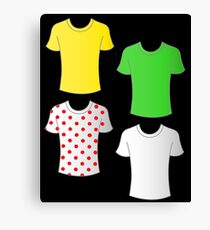 Tour de France shirts Canvas Print