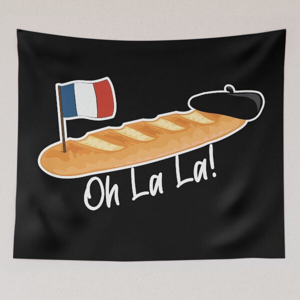 Item preview, Oh La La Baguette - Funny French Food designed and sold by TheInkElephant.